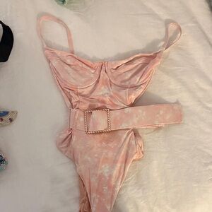 WeWoreWhat Pink One Piece Swimsuit